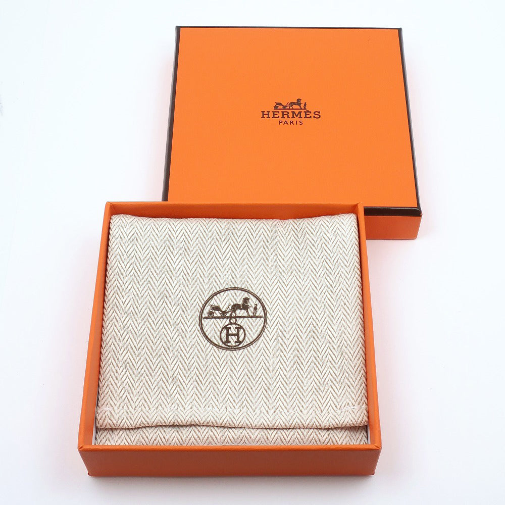 HERMES key ring metallic Silver Key ring Shuval horse