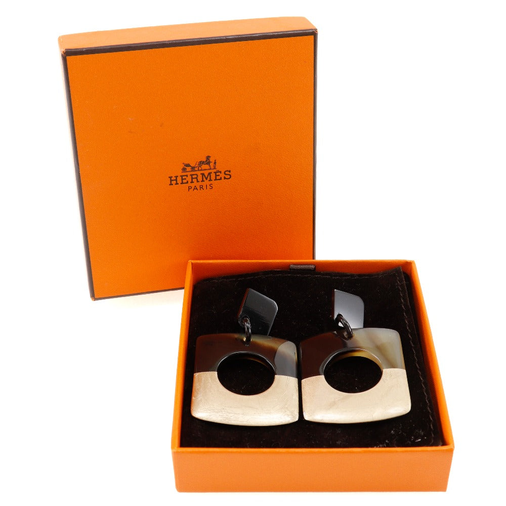 HERMES Pierce Buffalo horn Brown / Gold By color Dalva Women Used