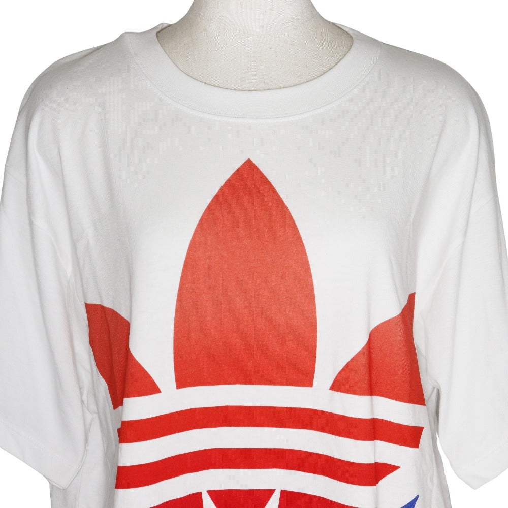 GUCCI Short sleeve T-shirt cotton White adidas collaboration unisex(Unisex) XS Used