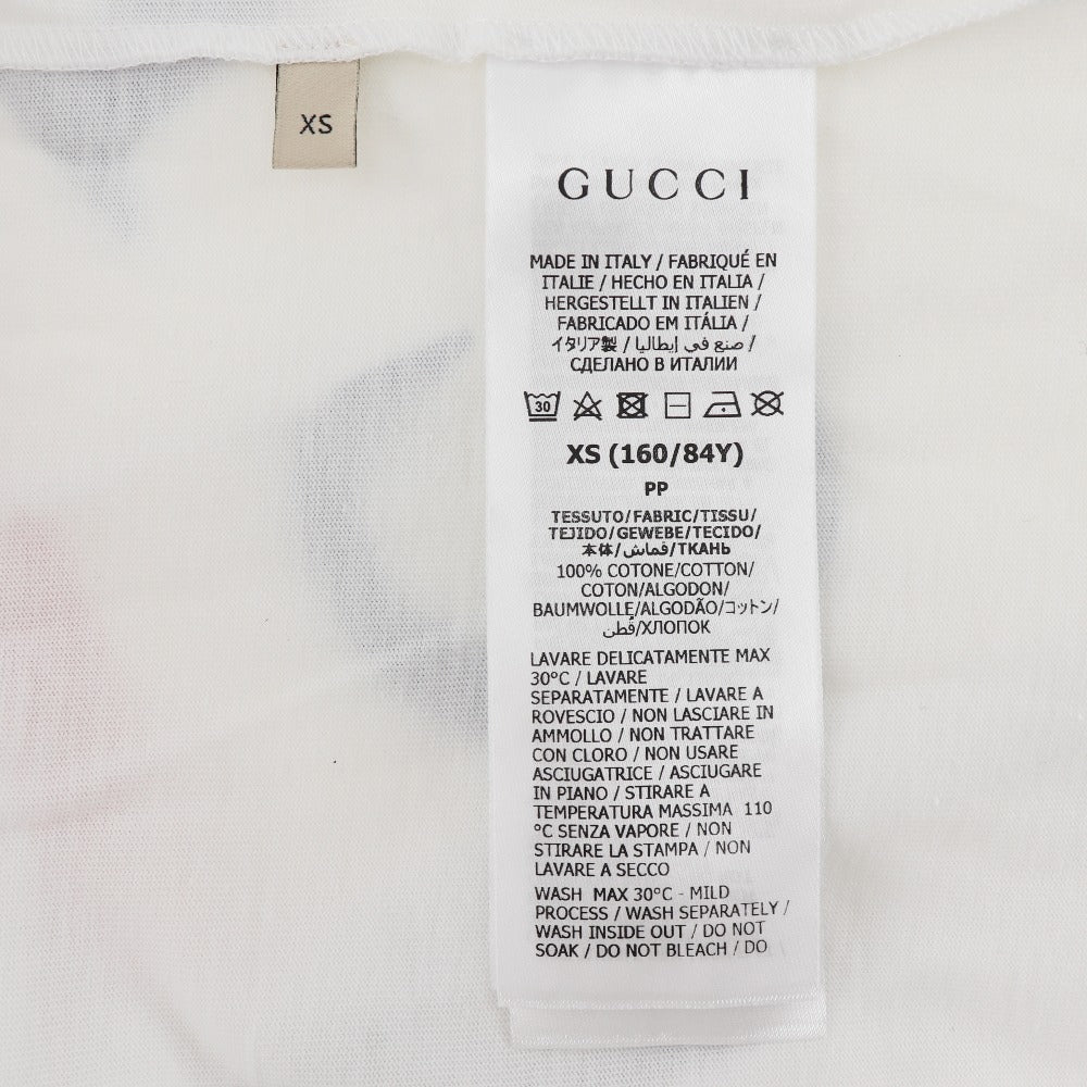 GUCCI Short sleeve T-shirt cotton White adidas collaboration unisex(Unisex) XS Used
