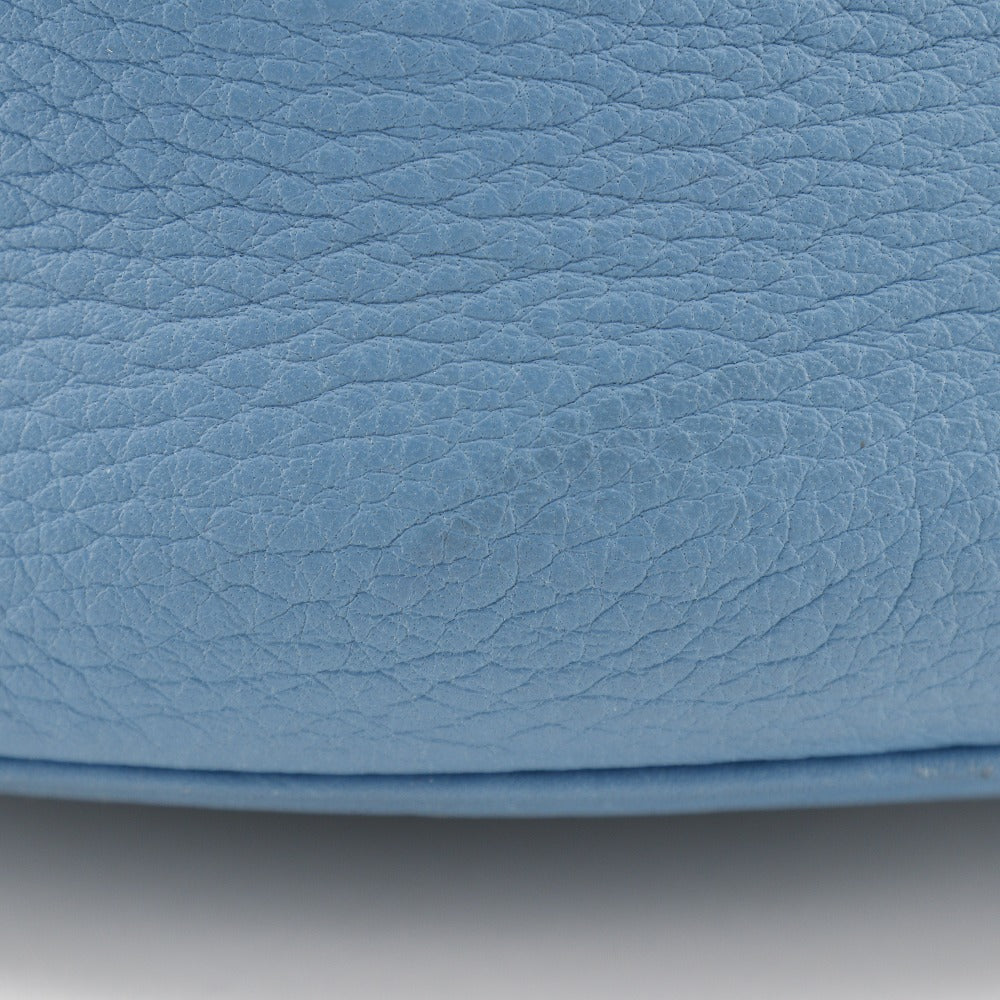 HERMES Handbag Taurillon Clemence Light blue/Silver Metal 2WAYShoulder Vanity Inter City Women Used
