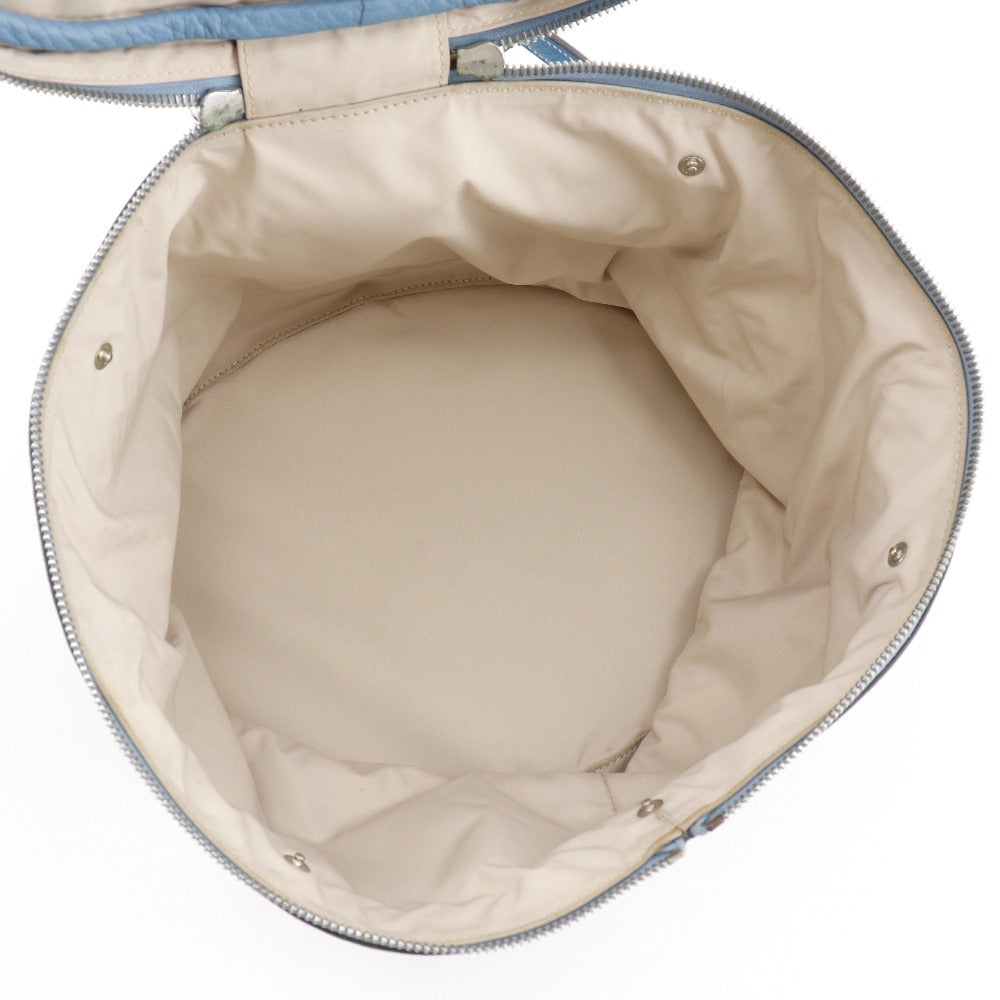 HERMES Handbag Taurillon Clemence Light blue/Silver Metal 2WAYShoulder Vanity Inter City Women Used