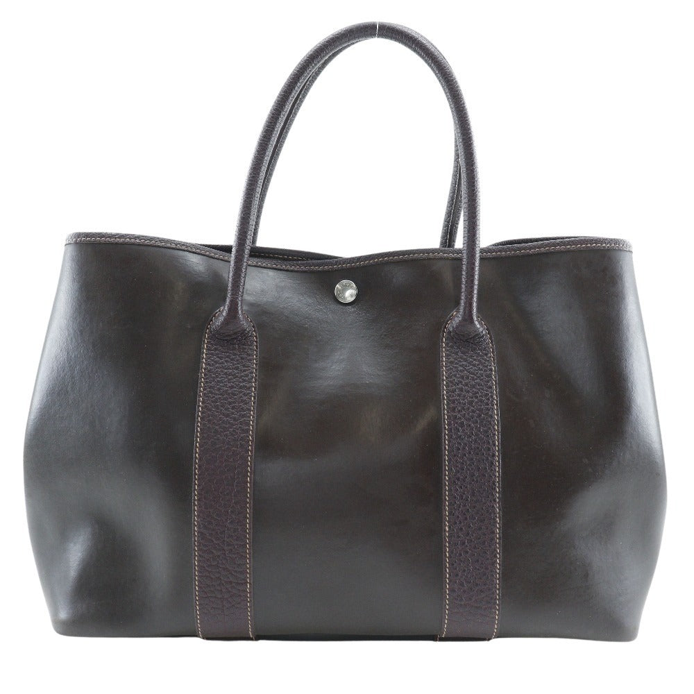 HERMES Tote Bag Amazonia Brown Garden party PM