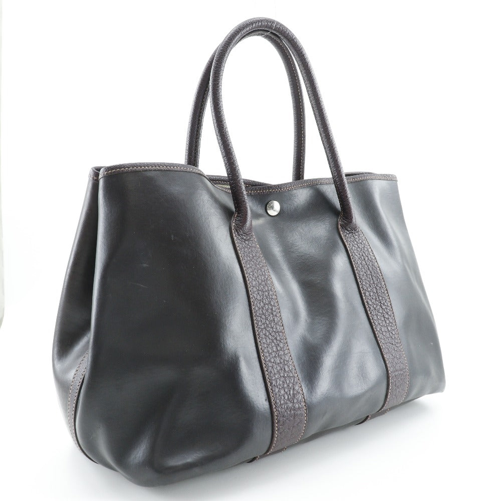 HERMES Tote Bag Amazonia Brown Garden party PM