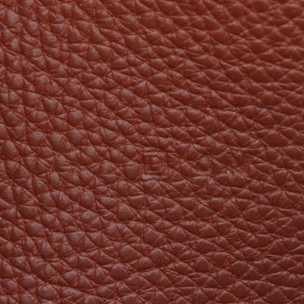 HERMES Long Wallet Purse Taurillon Clemence SilverMetal Dogon GM Women Used