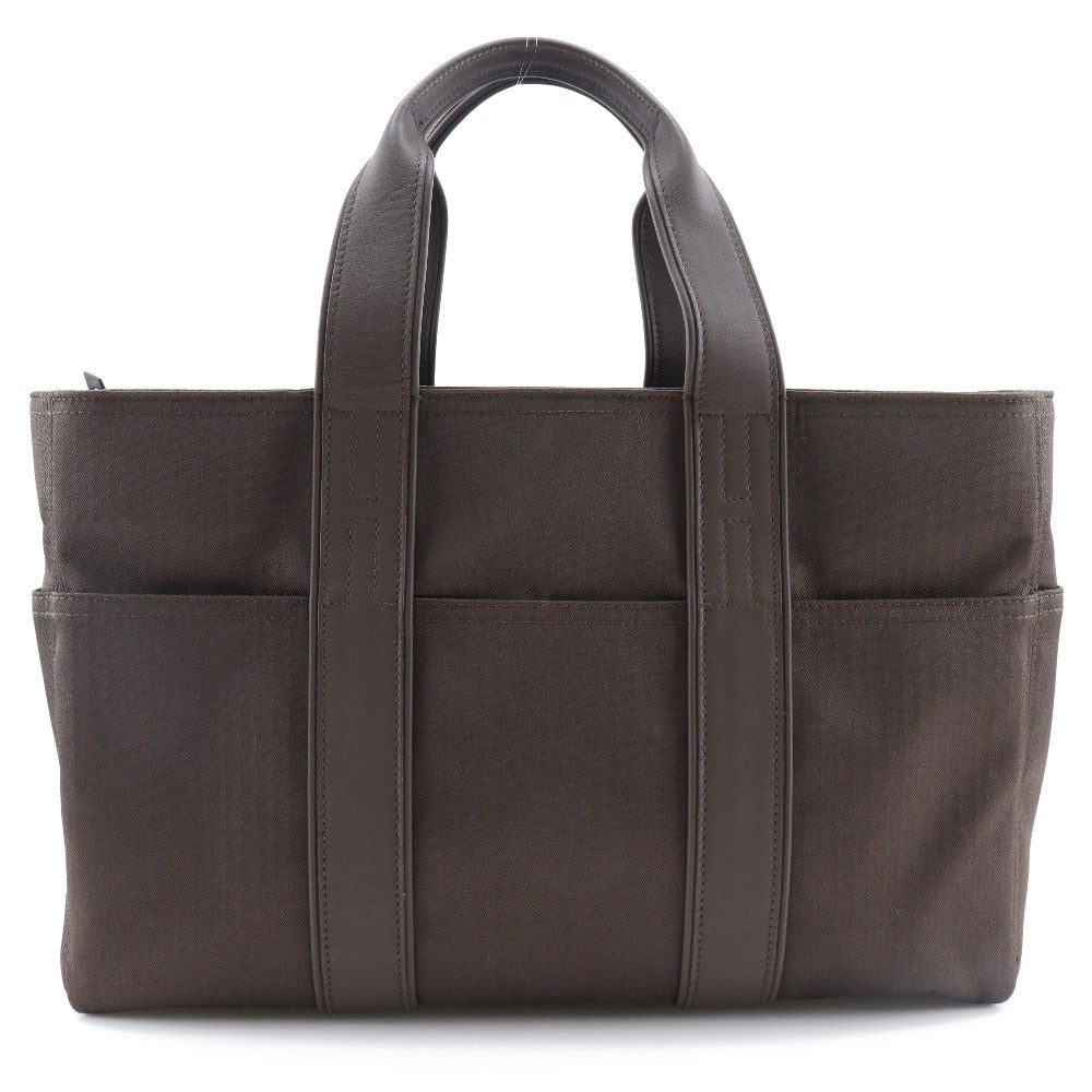 HERMES Handbag Towal chevron Brown Akapu Luco MM Women Used