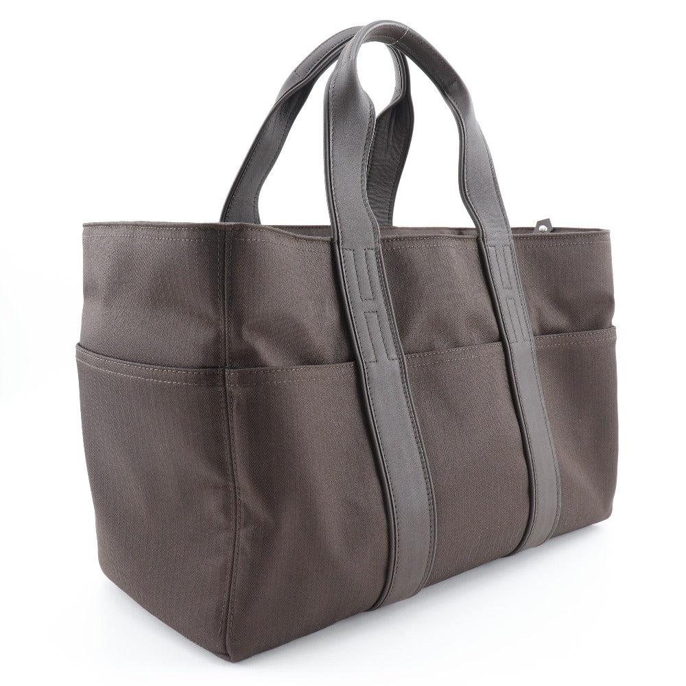 HERMES Handbag Towal chevron Brown Akapu Luco MM Women Used