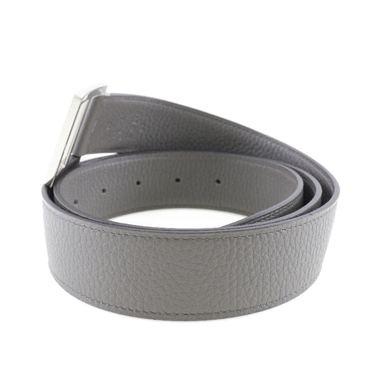 HERMES belt Taurillon Clemence gray Serie mens 95 Used