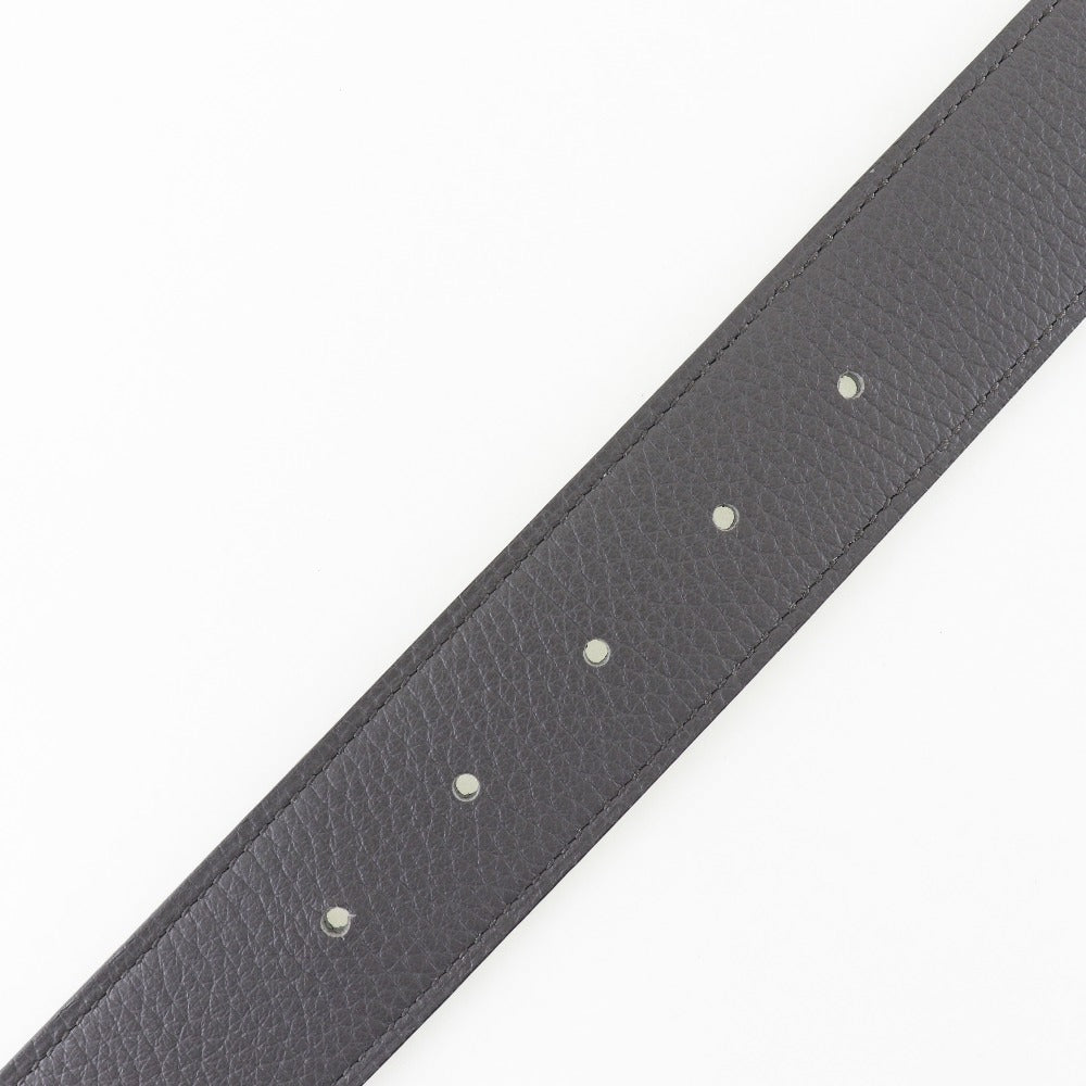 HERMES belt Taurillon Clemence gray Serie mens 95 Used