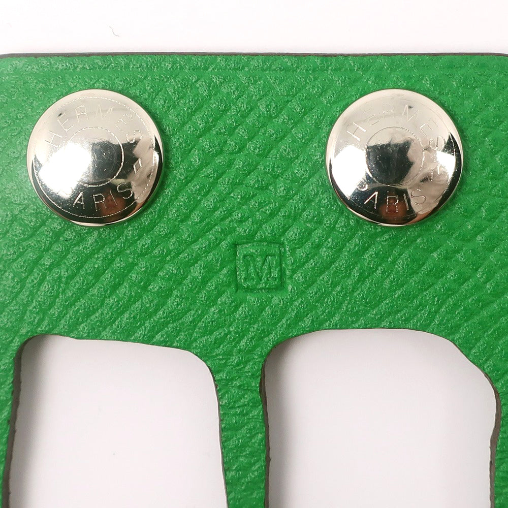HERMES bracelet Togo Green petit ache ecaille Bangle Women Used