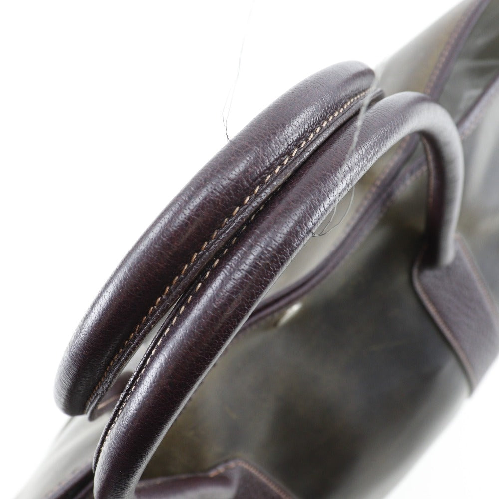 HERMES Tote Bag Amazonia Brown Garden party PM unisex(Unisex) Used