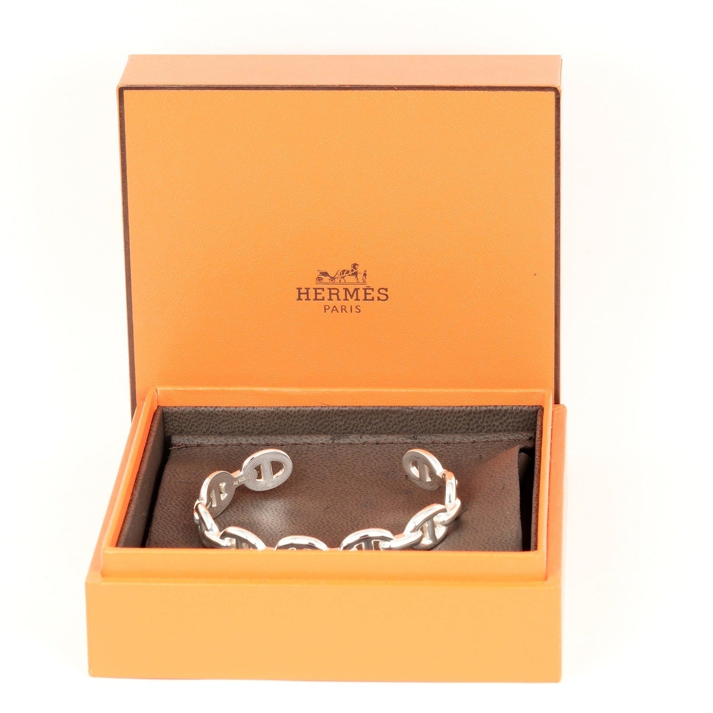 HERMES bracelet Silver925 Silver Chene Dunkle Anchane SH