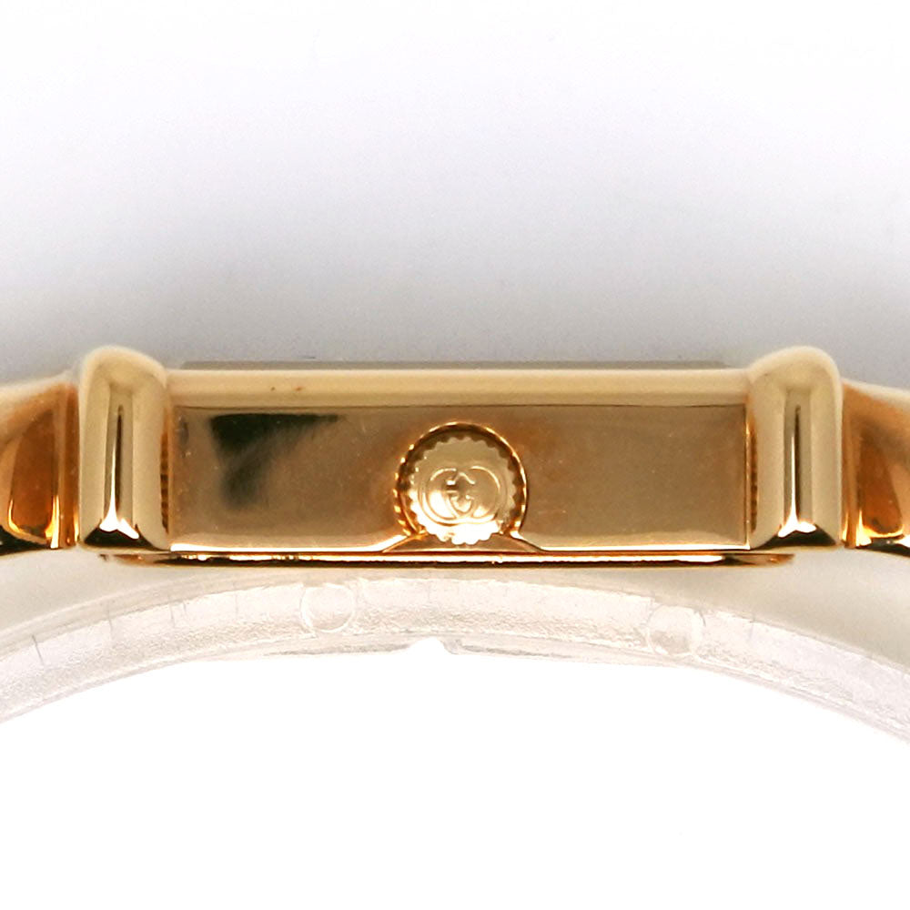 GUCCI Watches Quartz 1800L Plated Gold gold White dial Women Used