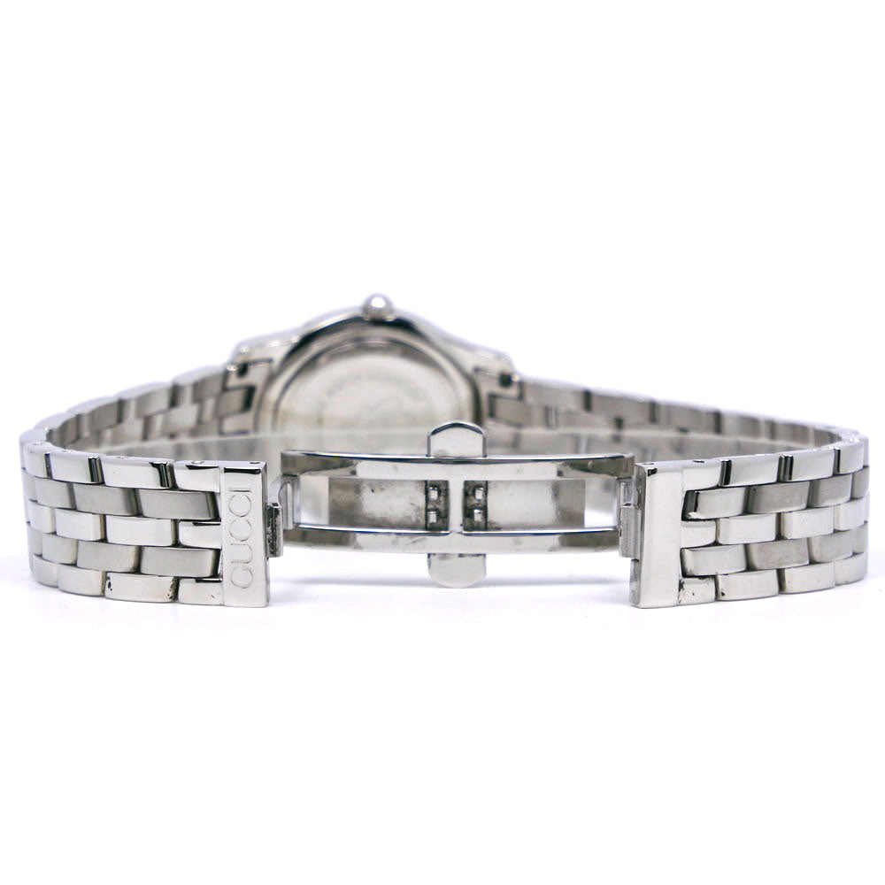 GUCCI Watches Quartz 5500L Stainless Steel Silver G class black dial Women Used