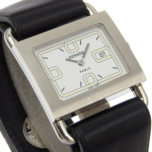 HERMES Watches Quartz BA1.510 Stainless Steel , Embossed Leather white Valenia White dial