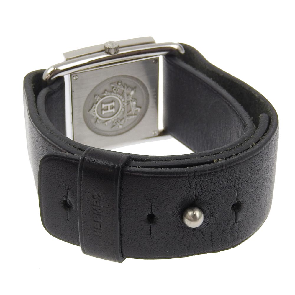 HERMES Watches Quartz BA1.510 Stainless Steel , Embossed Leather white Valenia White dial