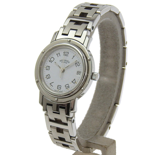 HERMES Watches Quartz CL3.210 Stainless Steel white Clipper White dial