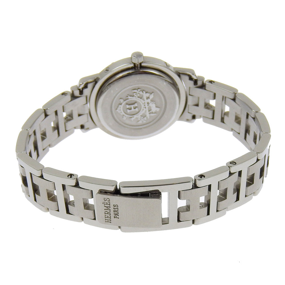 HERMES Watches Quartz CL3.210 Stainless Steel white Clipper White dial