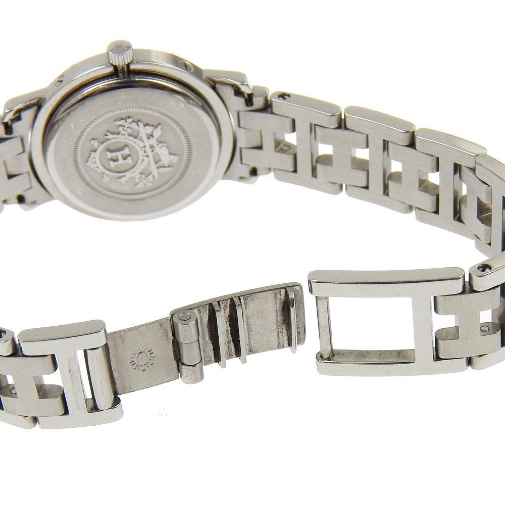 HERMES Watches Quartz CL3.210 Stainless Steel white Clipper White dial
