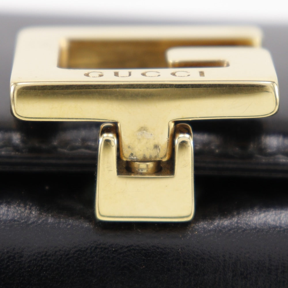 GUCCI Handbag leather black Old Gucci Women Used