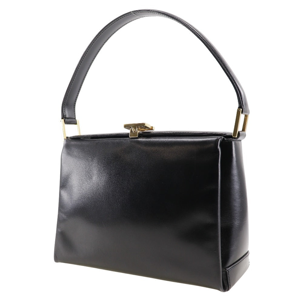 GUCCI Handbag leather black Old Gucci Women Used