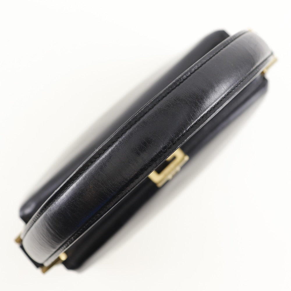 GUCCI Handbag leather black Old Gucci Women Used