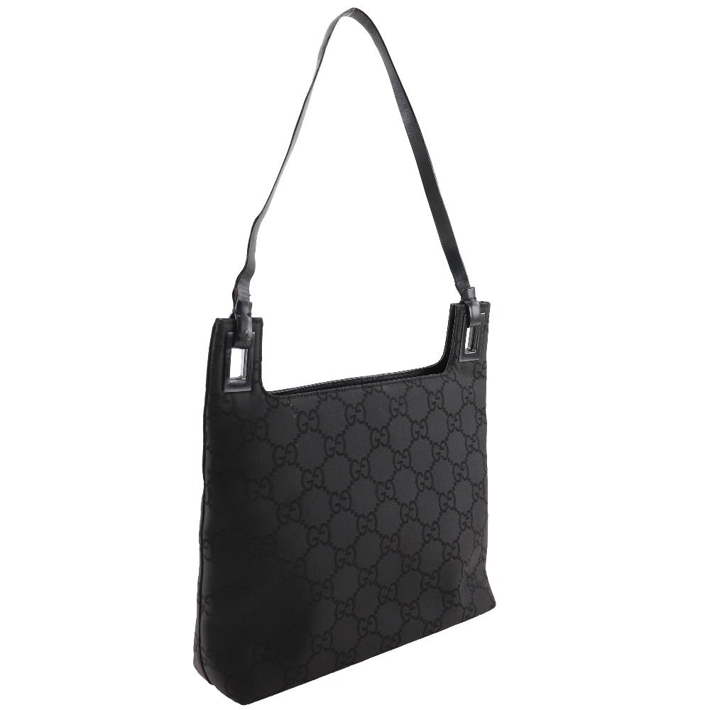 GUCCI Shoulder Bag 1998 GG nylon black one belt Women Used