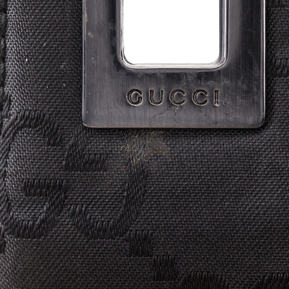 GUCCI Shoulder Bag 1998 GG nylon black one belt Women Used
