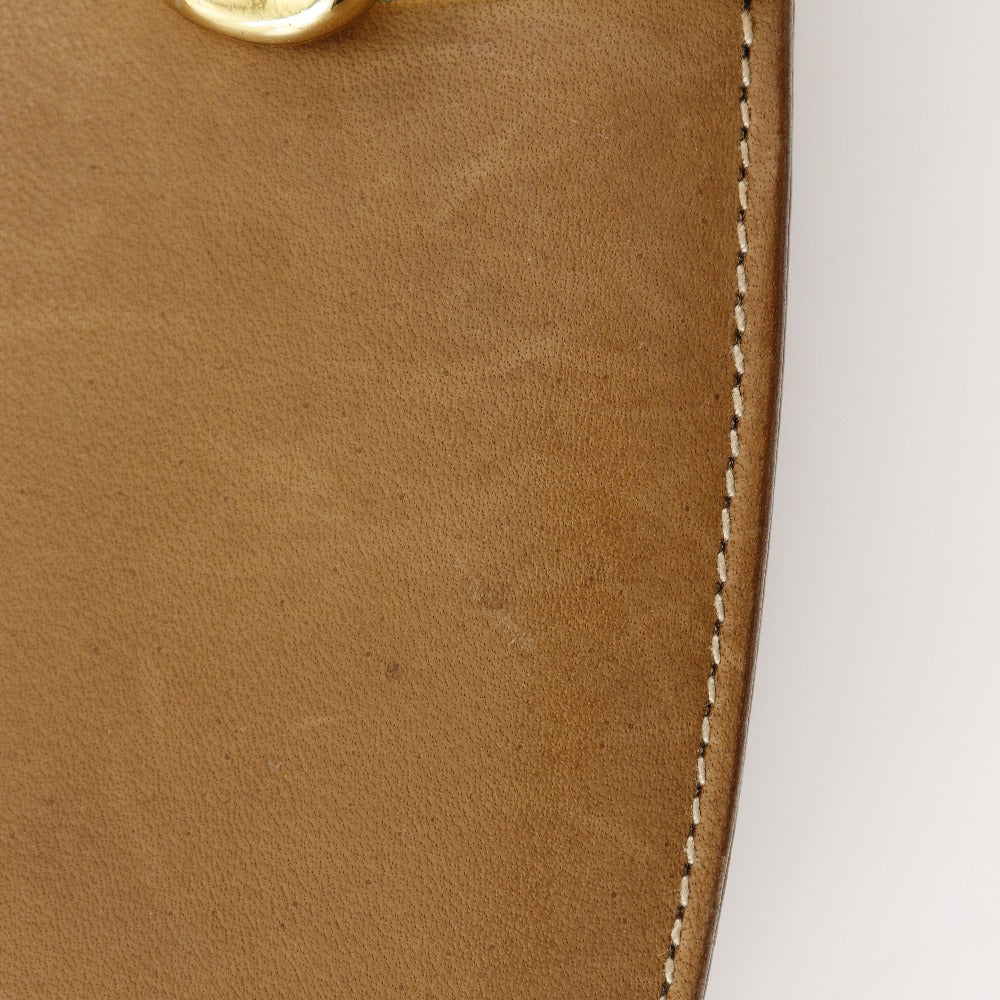 GUCCI Shoulder Bag Suede, Leather beige Sherry line Old Gucci Women Used
