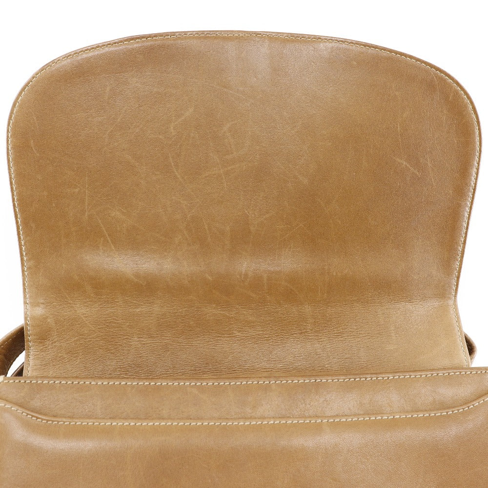 GUCCI Shoulder Bag Suede, Leather beige Sherry line Old Gucci Women Used