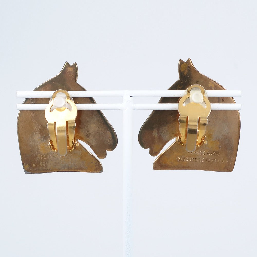 HERMES Earring Plated Gold gold BIJOUTERIE FANTAISIE Shuval