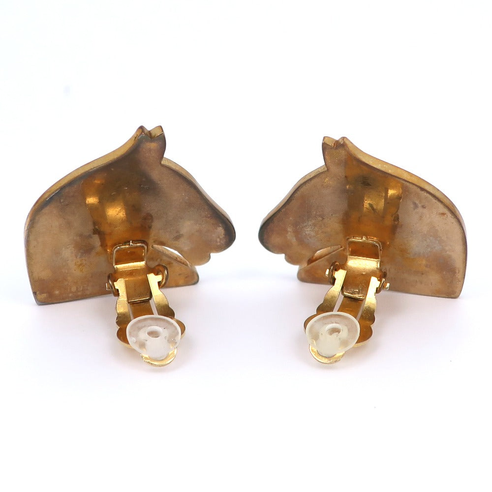 HERMES Earring Plated Gold gold BIJOUTERIE FANTAISIE Shuval