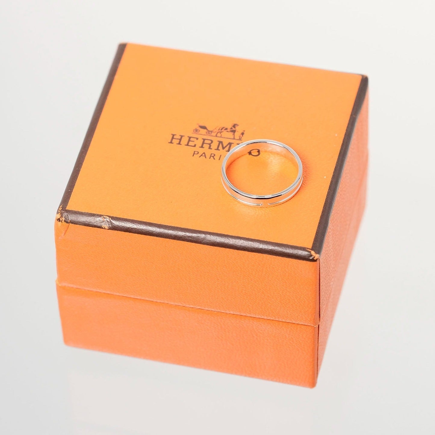 HERMES Ring K18 white gold White gold 2.42g Ann Platt Women Used