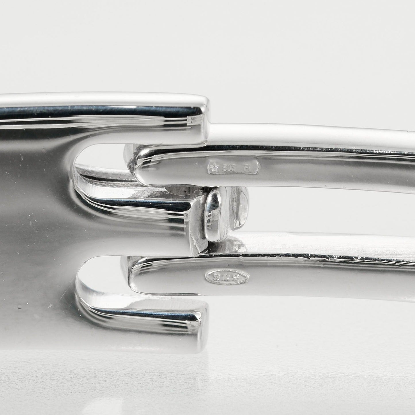 GUCCI bracelet Silver925 Silver With logo link vintage Women Used