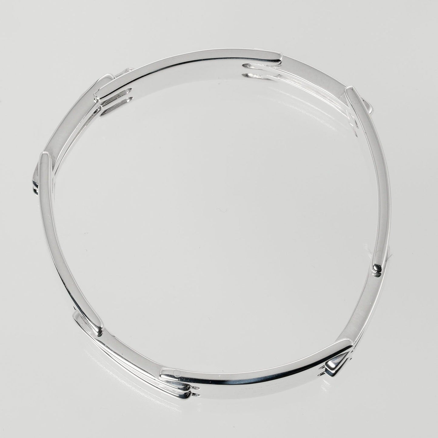 GUCCI bracelet Silver925 Silver With logo link vintage Women Used