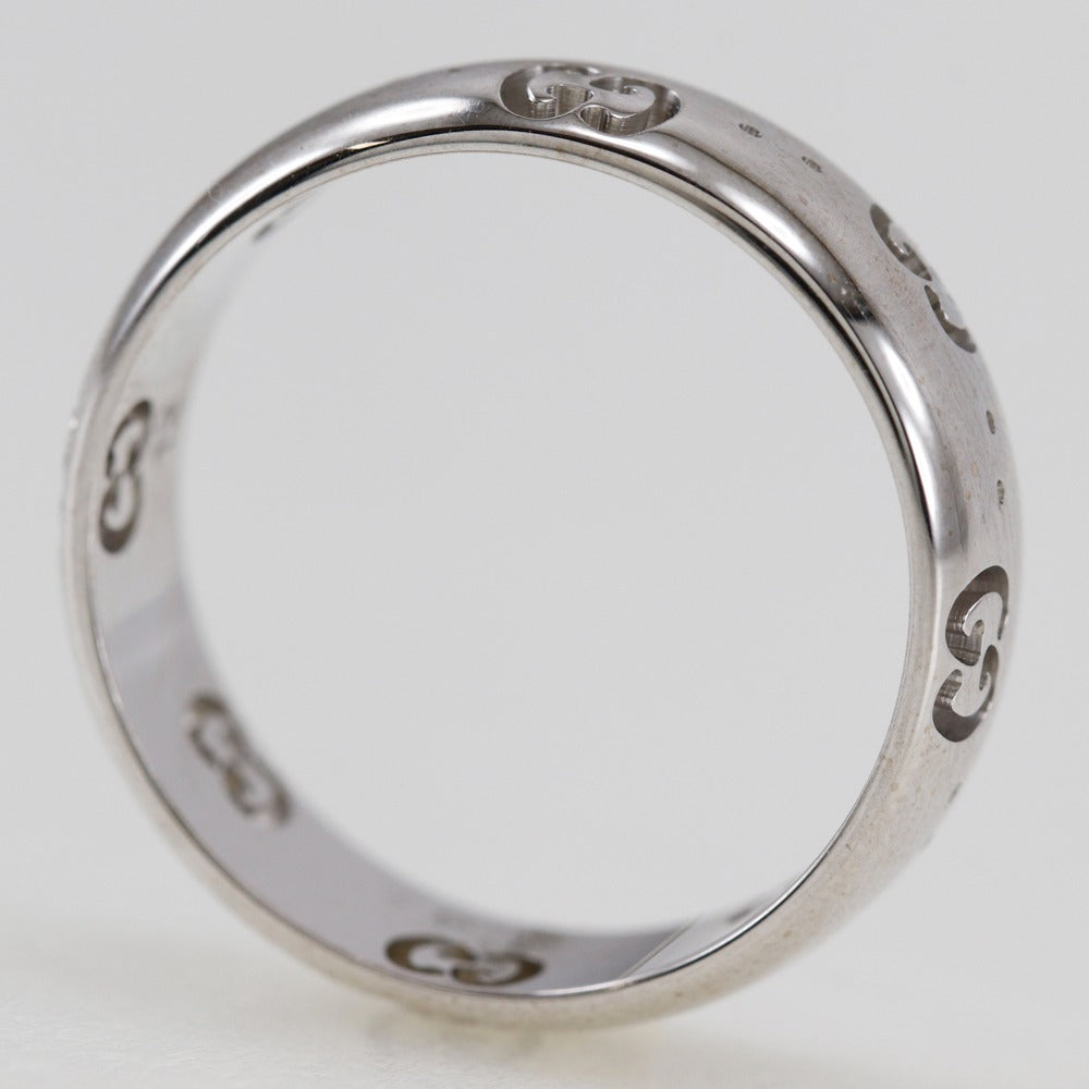 GUCCI Ring K18 white gold Silver icon Women 12 Used