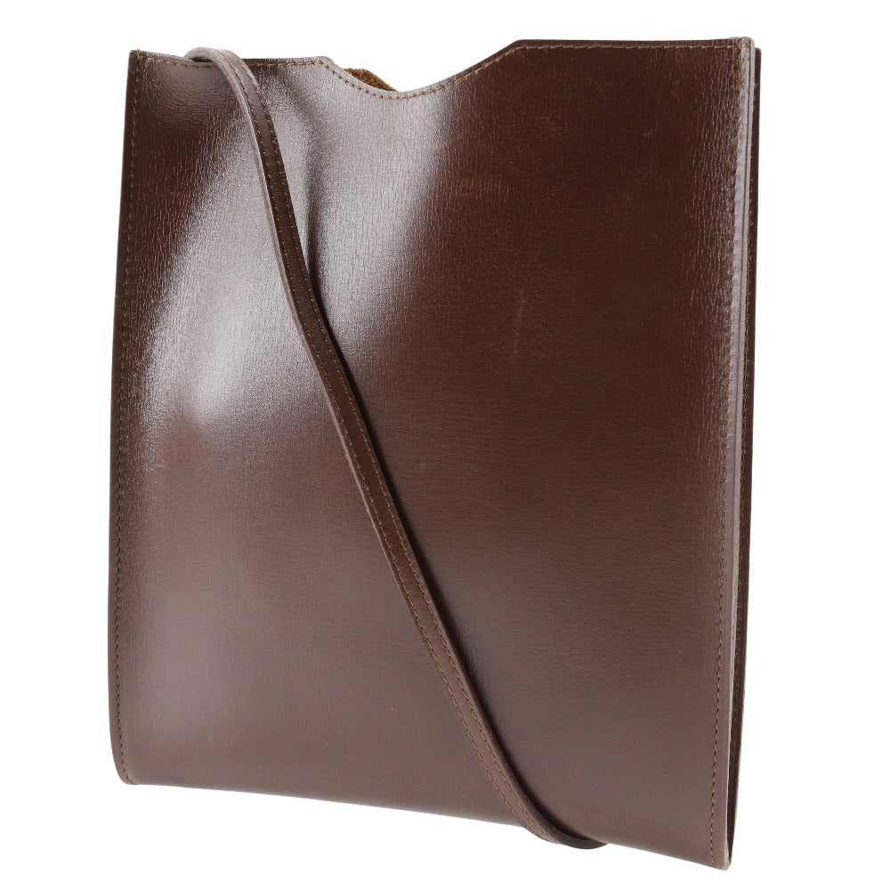 HERMES Shoulder Bag Calfskin Brown Omenitu Women(Unisex) Used