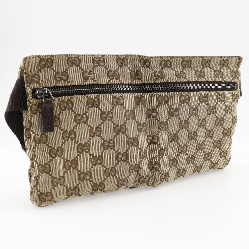 GUCCI Waist bag 28566 GG canvas beige Body bag mens(Unisex) Used