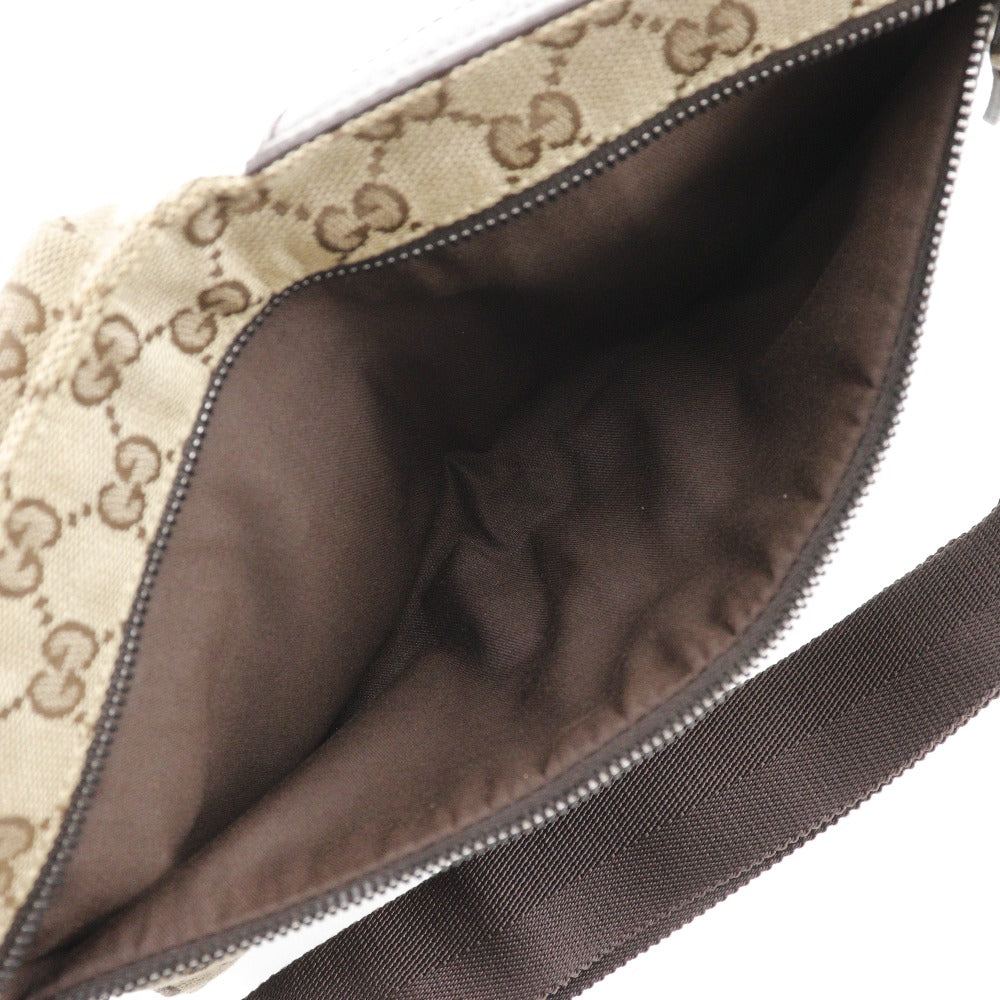GUCCI Waist bag 28566 GG canvas beige Body bag mens(Unisex) Used