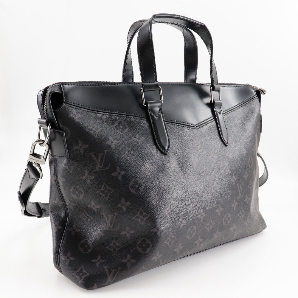 LOUIS VUITTON Business bag M40566 Monogram Eclipse Canvas black 2WAYShoulder Explorer mens Used