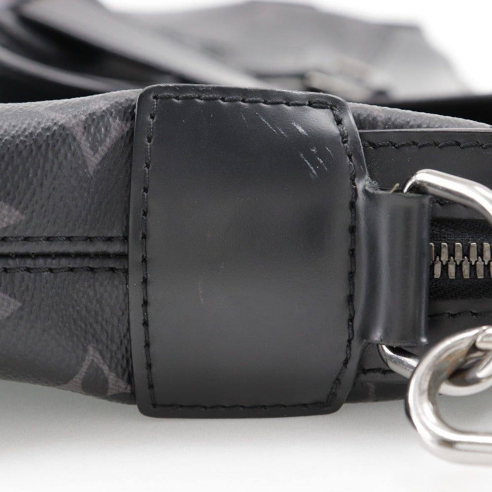 LOUIS VUITTON Business bag M40566 Monogram Eclipse Canvas black 2WAYShoulder Explorer mens Used