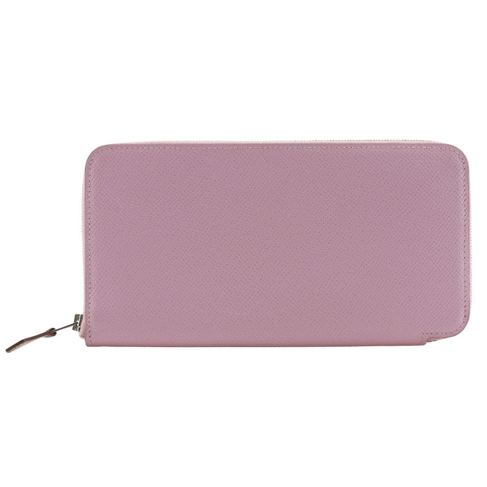 HERMES Long Wallet Purse Epsom pink Azap long silk in Women Used