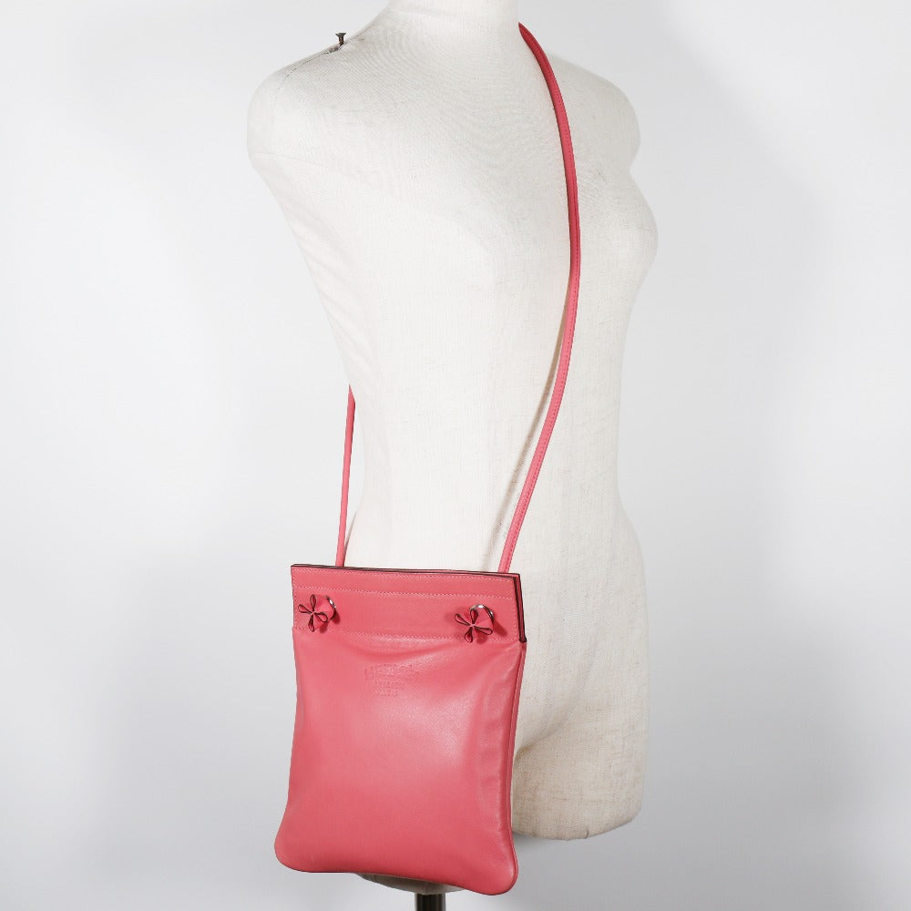 HERMES Shoulder Bag Calfskin pink Aline Mini Women Used