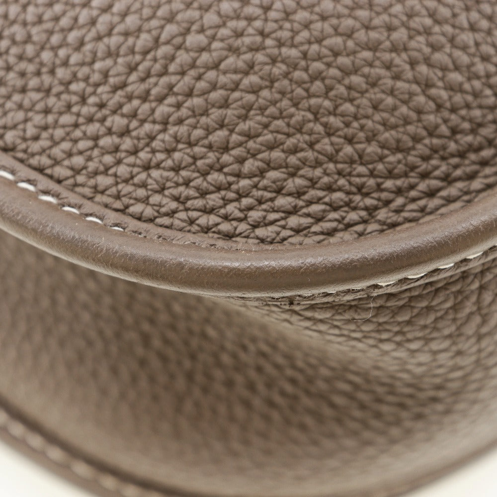 HERMES Shoulder Bag Taurillon Clemence Gold Metal Evelyn 3PM Women Used