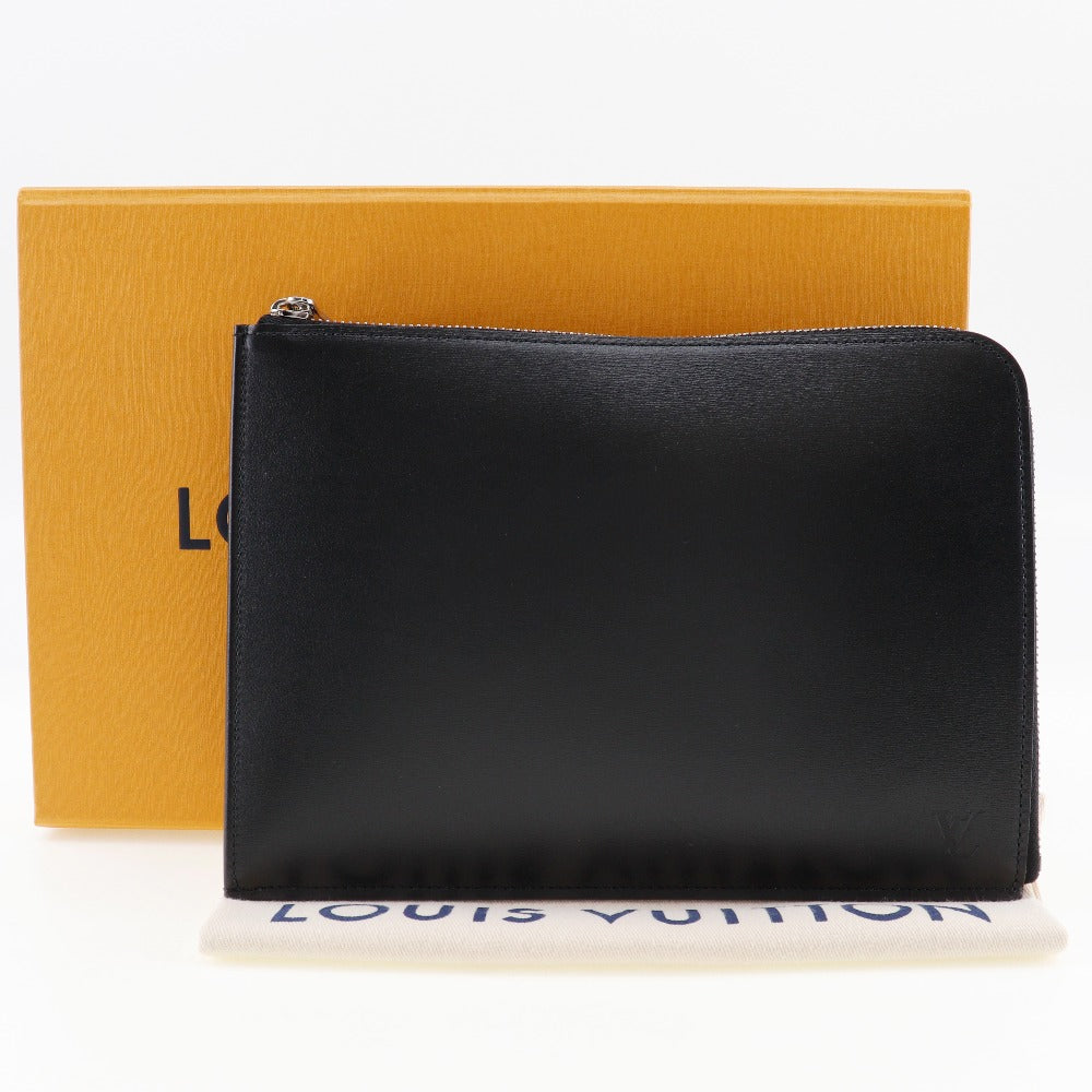 LOUIS VUITTON Clutch bag R99303 Calfskin black Nomad Pochette Jules PM mens Used