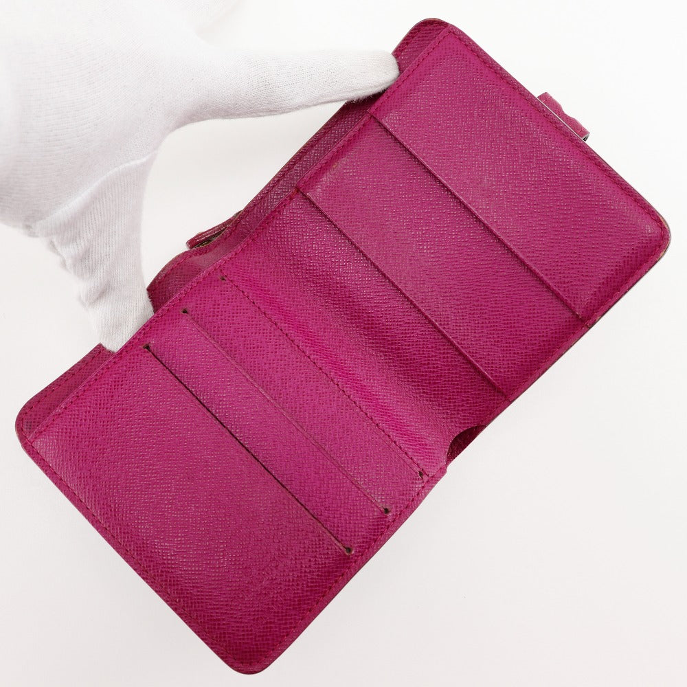 LOUIS VUITTON Bifold Wallet M95188 Monogram canvas Brown / Pink Monogram Perfo Compact zip Women Used