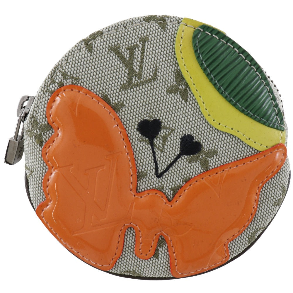 LOUIS VUITTON Coin case M92271 Monogram mini canvas khaki Comte Dufe Portomonay Long Women Used
