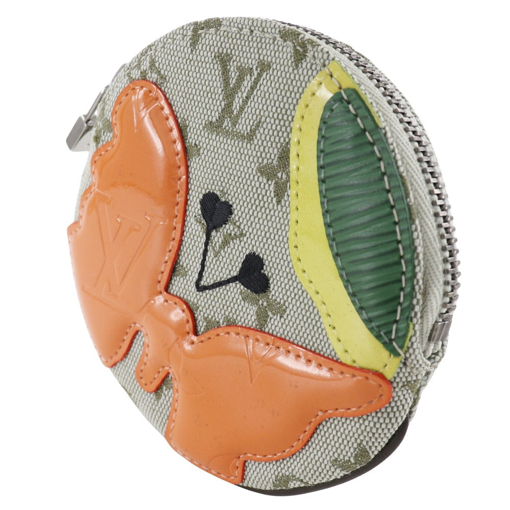 LOUIS VUITTON Coin case M92271 Monogram mini canvas khaki Comte Dufe Portomonay Long Women Used