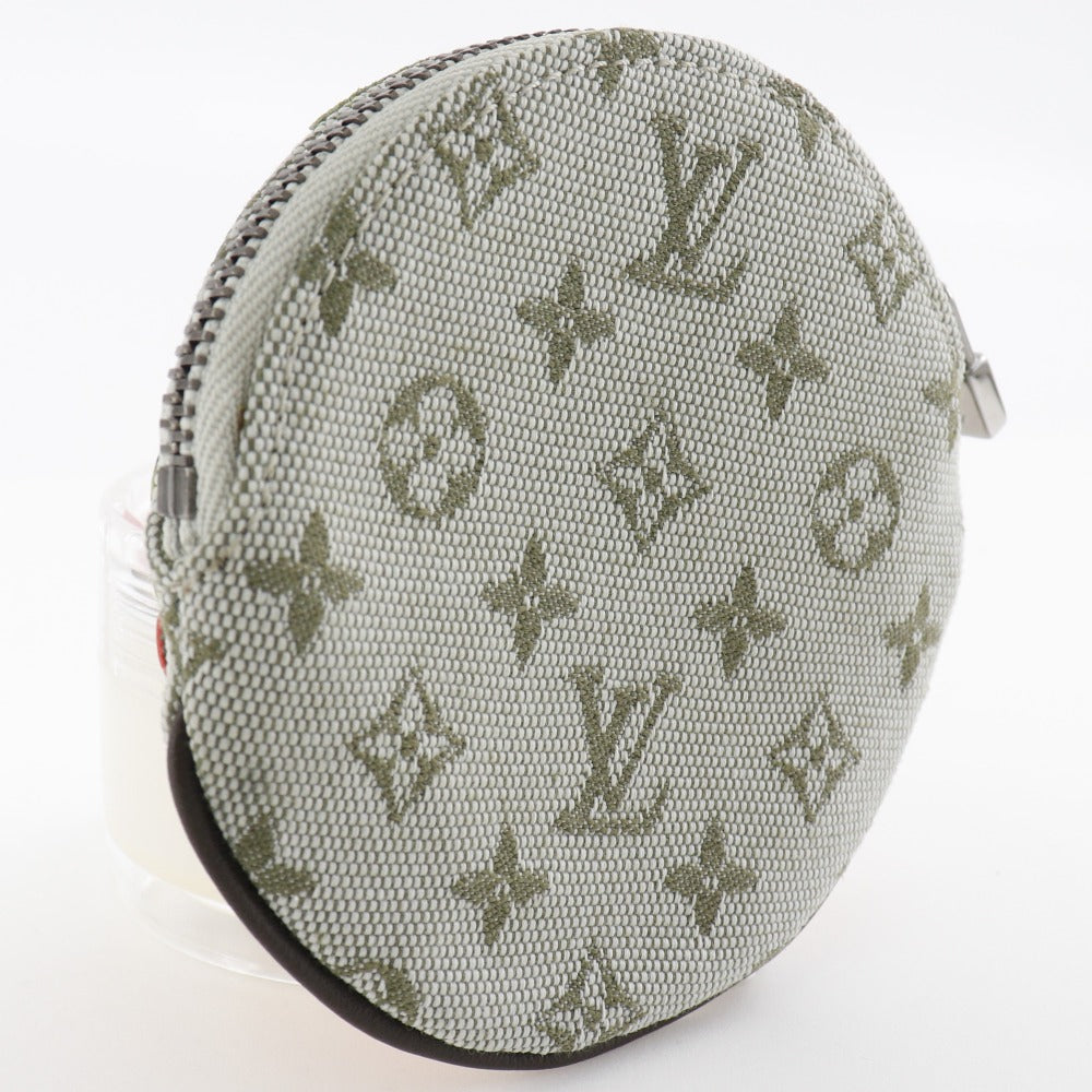 LOUIS VUITTON Coin case M92271 Monogram mini canvas khaki Comte Dufe Portomonay Long Women Used