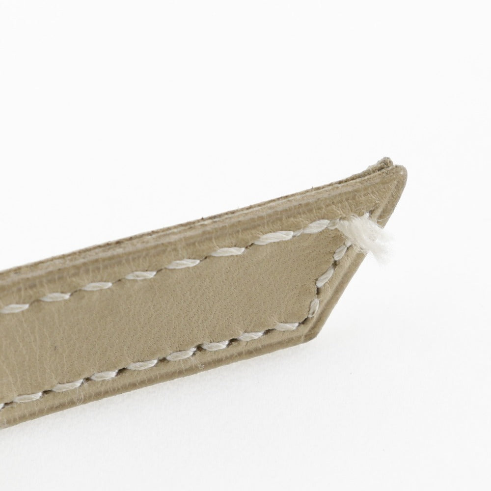 HERMES bracelet Calfskin beige Artemis Tuareg Women Used
